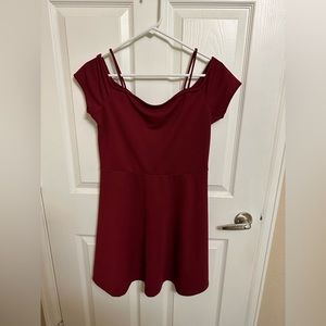 Red baby doll dress large